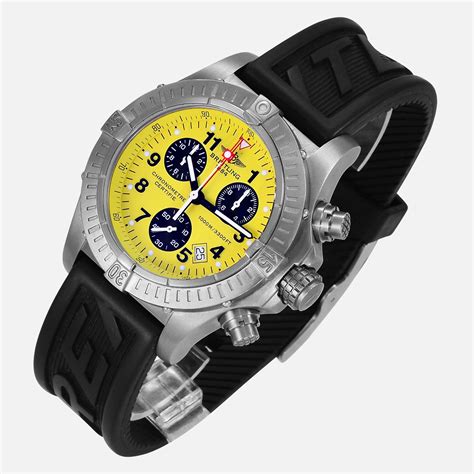 breitling avenger m1 e73360 chronograph yellow dial|breitling chrono avenger.